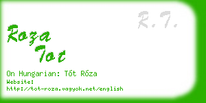 roza tot business card