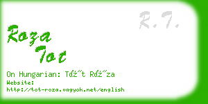 roza tot business card